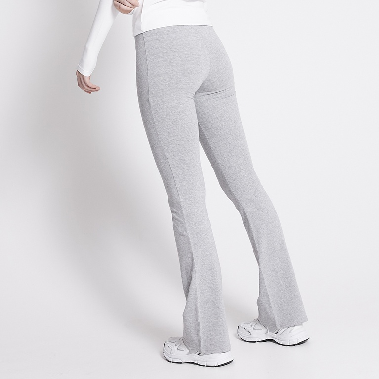 Basic flare tights "Malva" Grey Melange